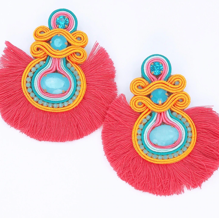The Sophia Pink Earrings