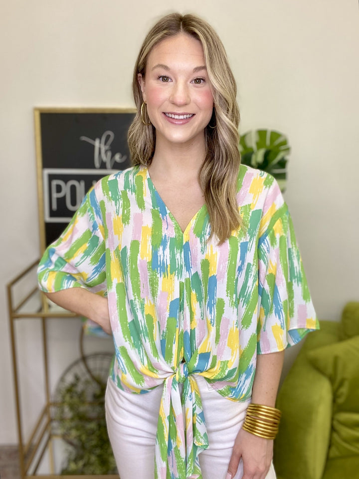 The Lemon Drop Tie Top - AS