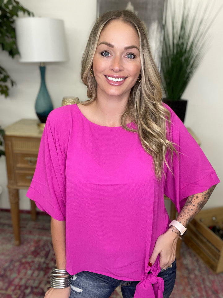 The Ribbon Tie Blouse - 4 Colors