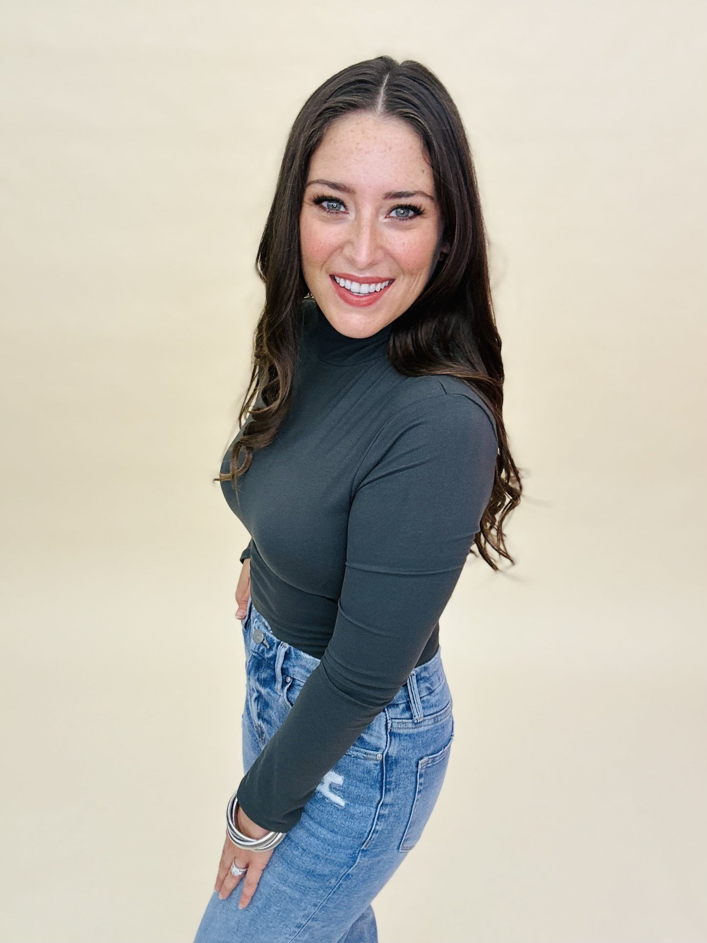 The Steal Mock Bodysuit in 10 Colors