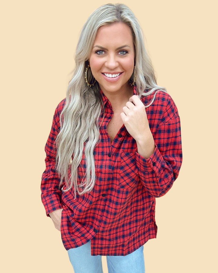 The Gee Plaid Top