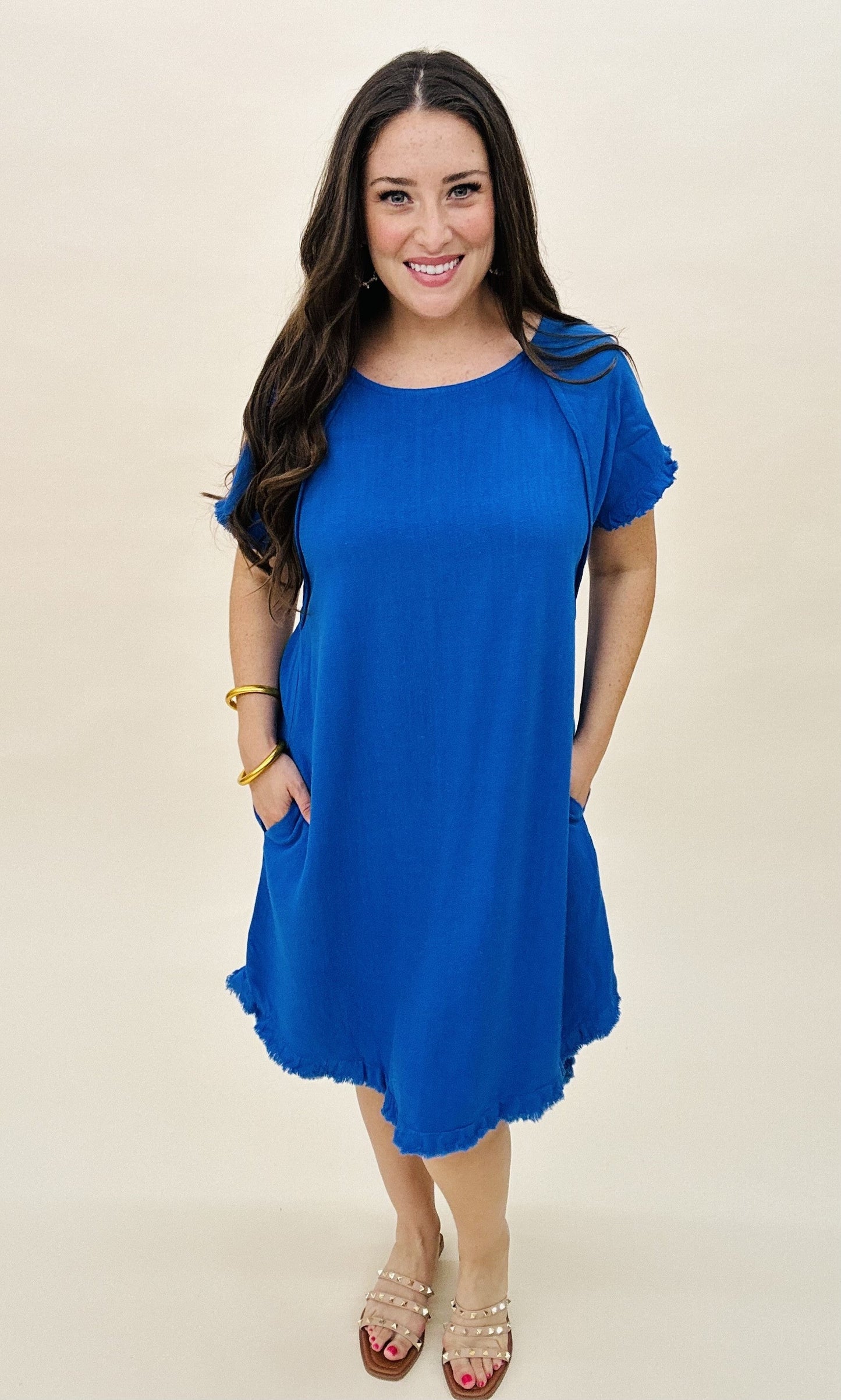 The Libby Linen Dress-7 Colors/AS