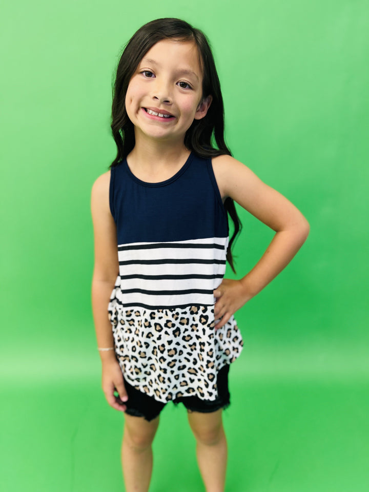 KIDS Stripe Block Tank in 2 Colors