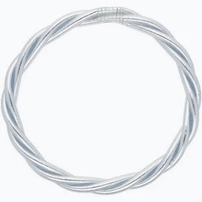 Silver Twist All Weather Bangle