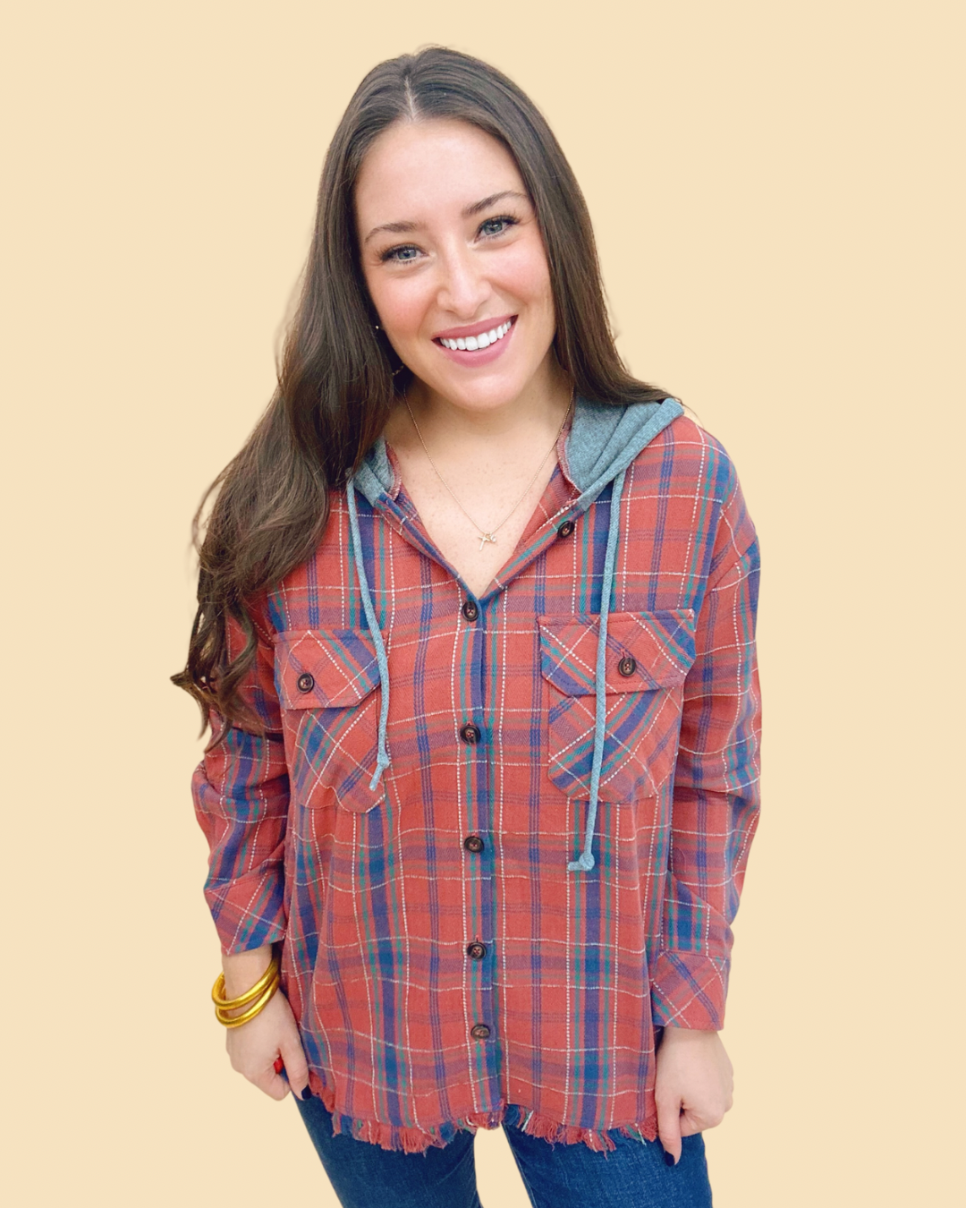 The Brick Hoodie Flannel
