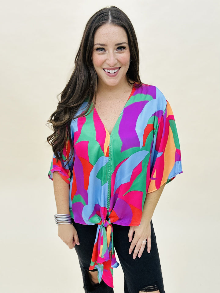 The Showstopper Tie Top - AS