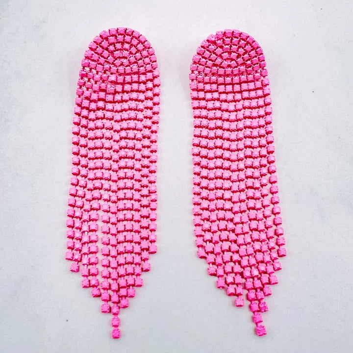 Neon Pink Jelly Earrings
