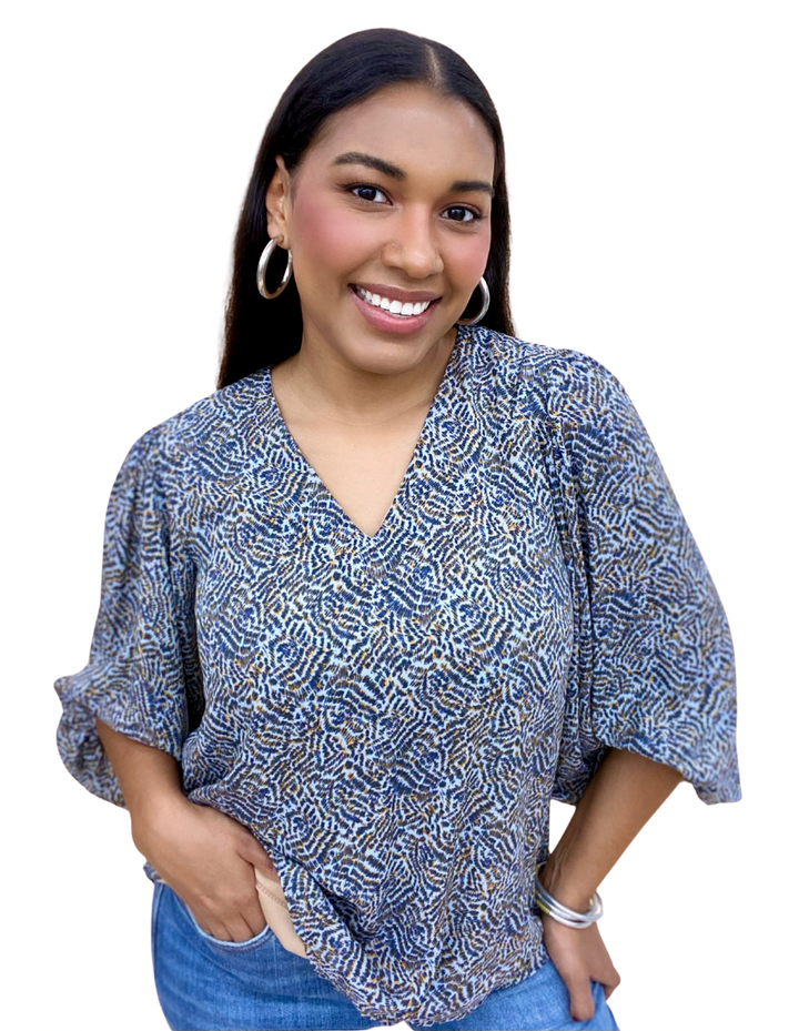The Sketch Pad Bubble Blouse - AS