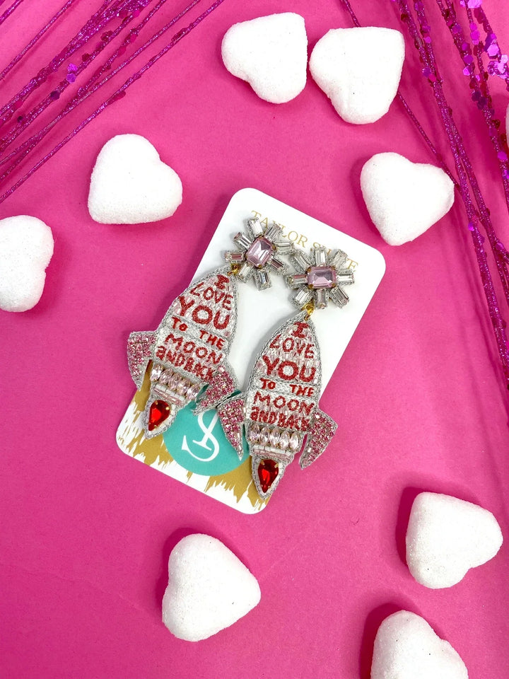 To The Moon Drop Earrings