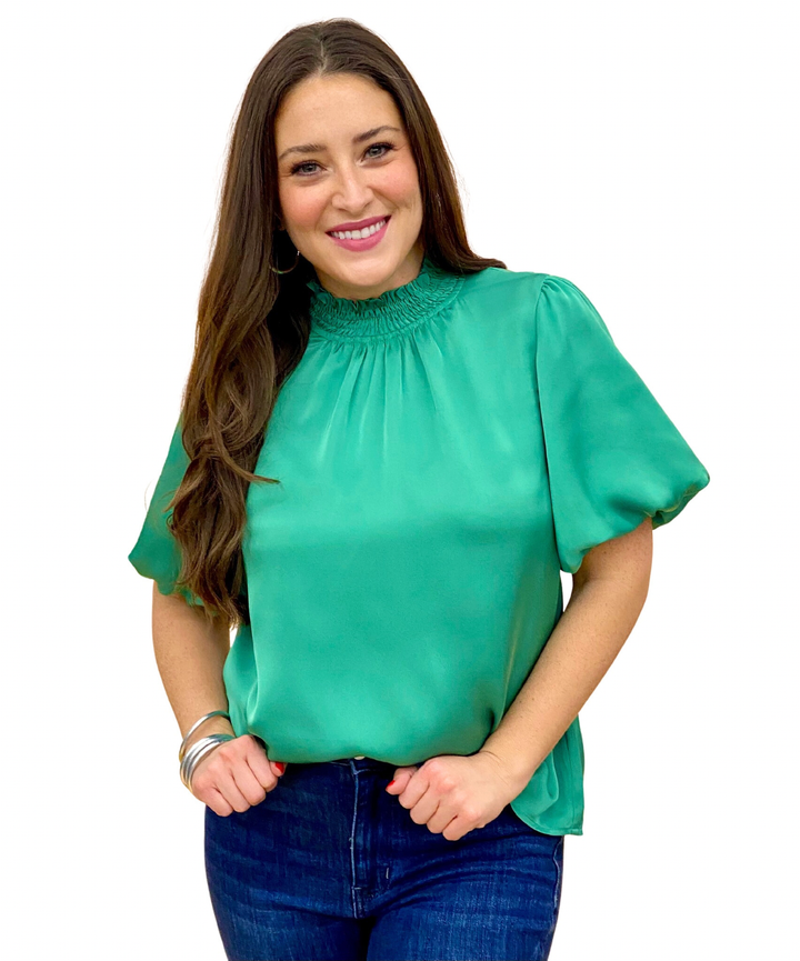 The Tee Time Top in Green