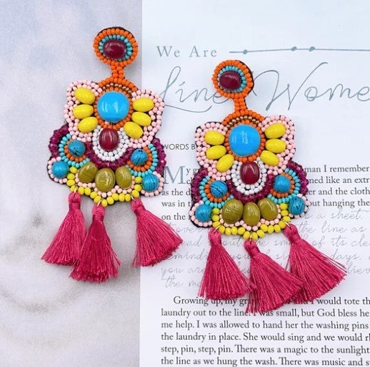The Allie Pink Earrings