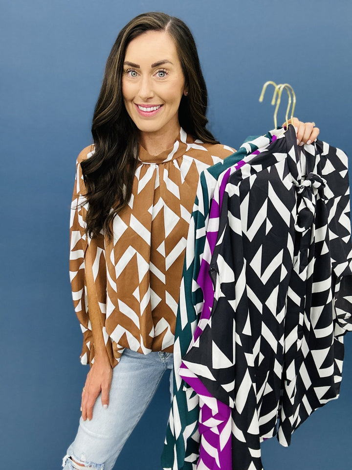 The Cocktails in Capri Honolulu Top - 4 Colors