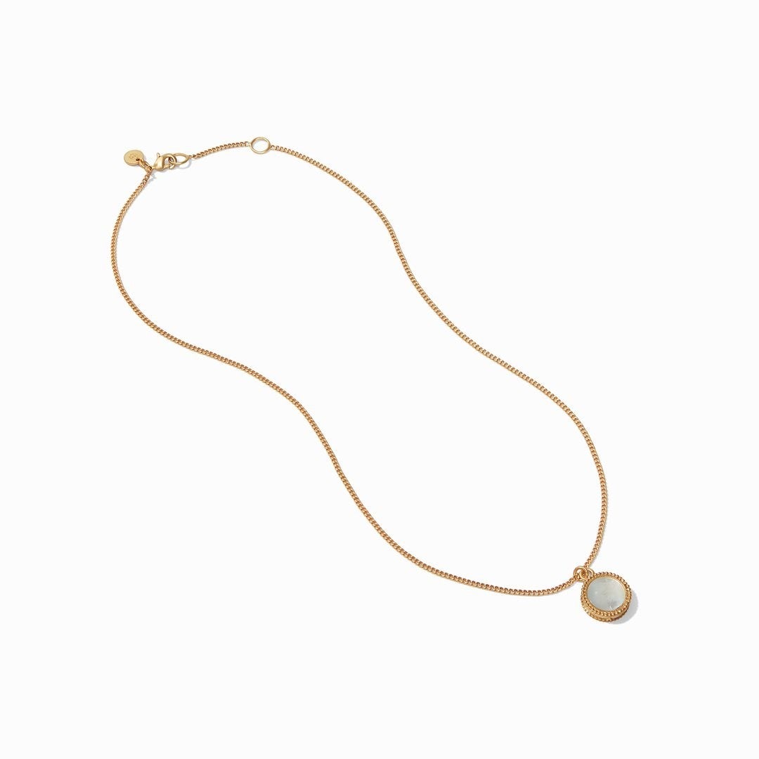 JV Fleur-de-Lis Solitaire Necklace