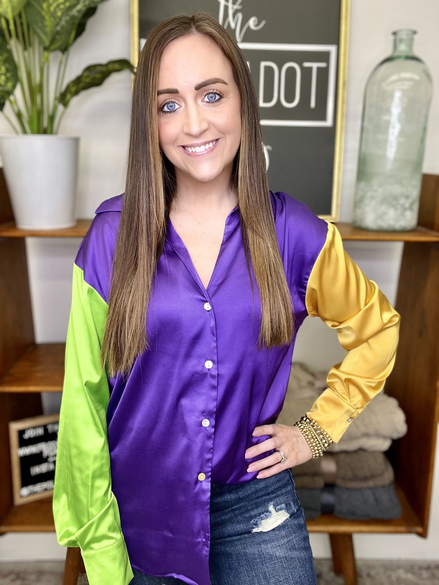 The Mardi Block Top