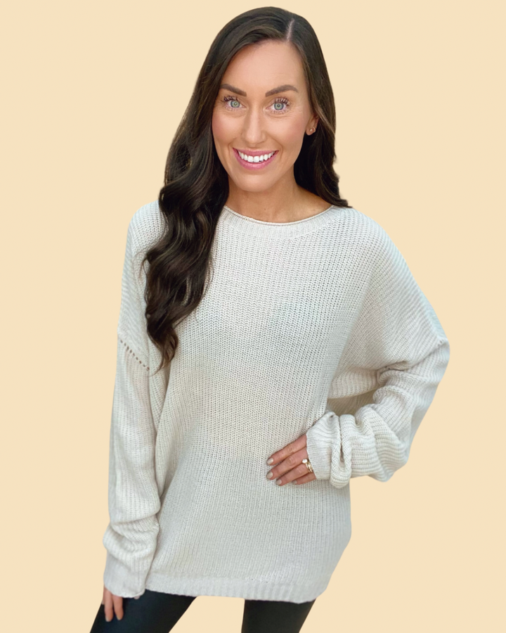The Alice Sweater in Taupe-AS