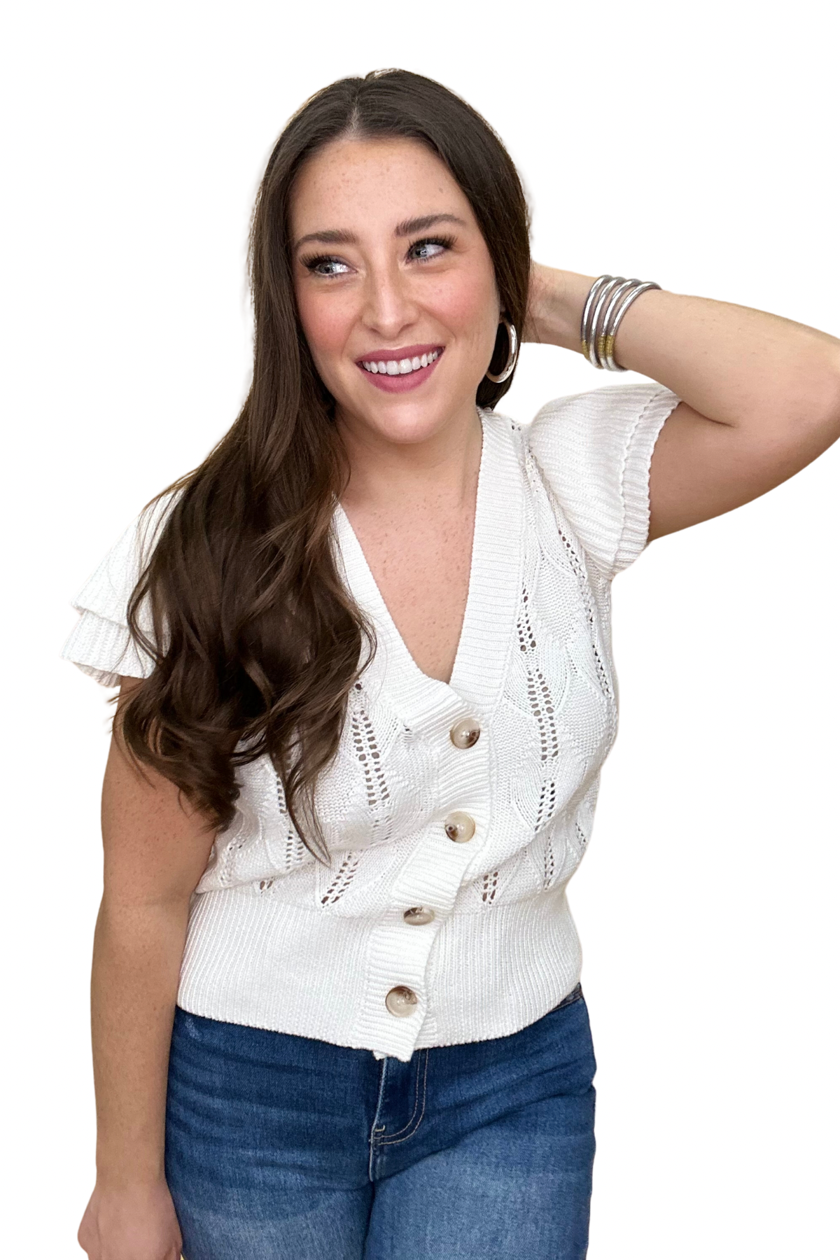 The Pointelle Cardigan - 3 Colors
