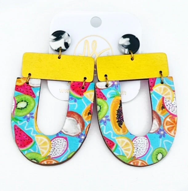 AS Earrings-Abby Yellow