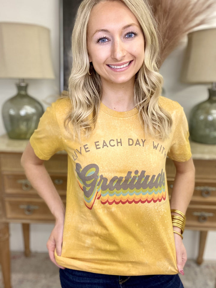 Bleached Gratitude Tee
