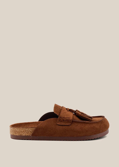 The Terry Clogs in Tan