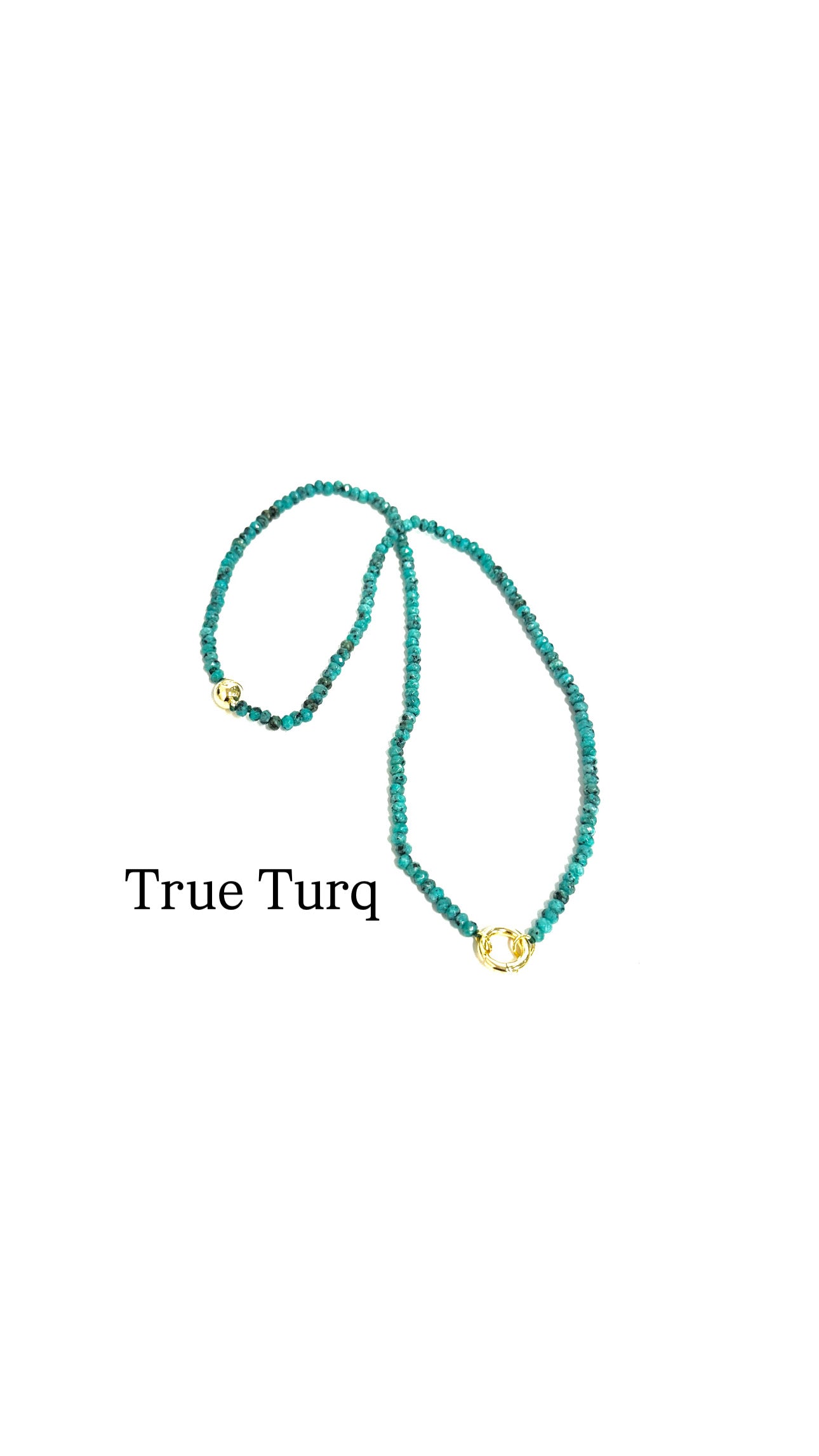Agate Bead Magic Charm Bar Necklace-18"