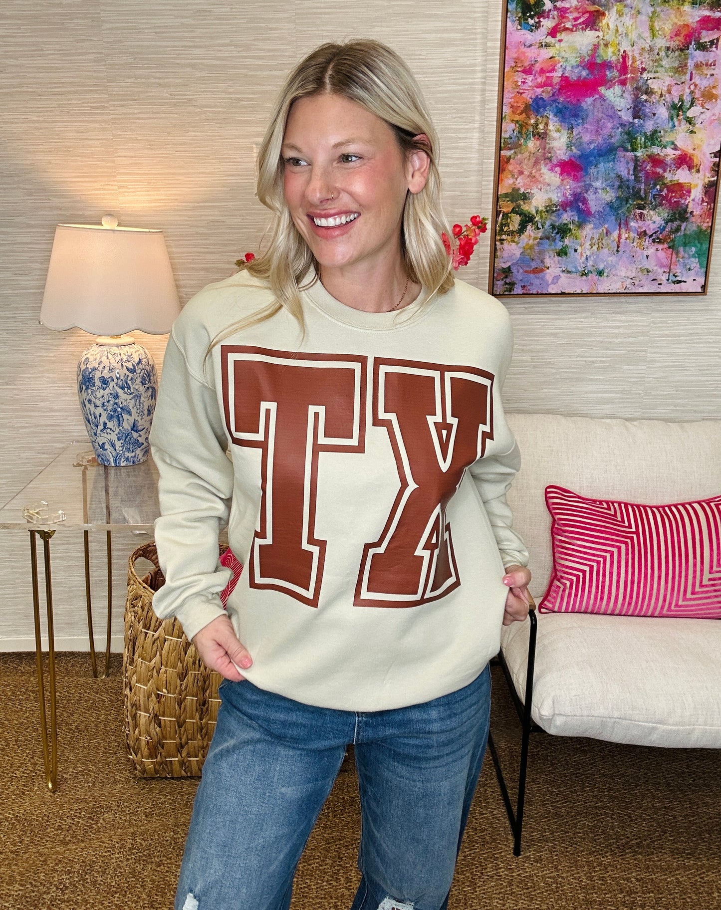 PF Doorbuster-Reversible Pullover-Texas