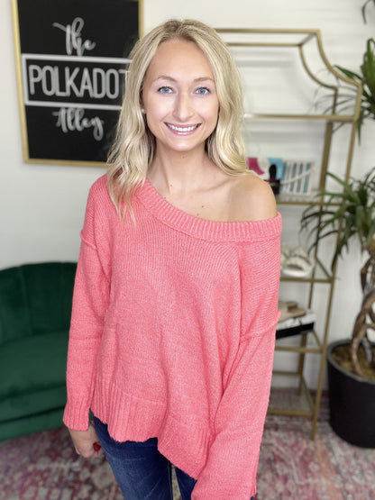 The Coral Pink Sweater