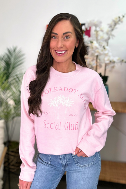 PDA Social Club Pullover in Pink