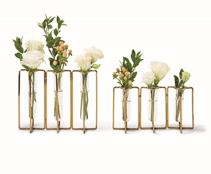 The Lavoisier Golden Flower Vase-Set of 2
