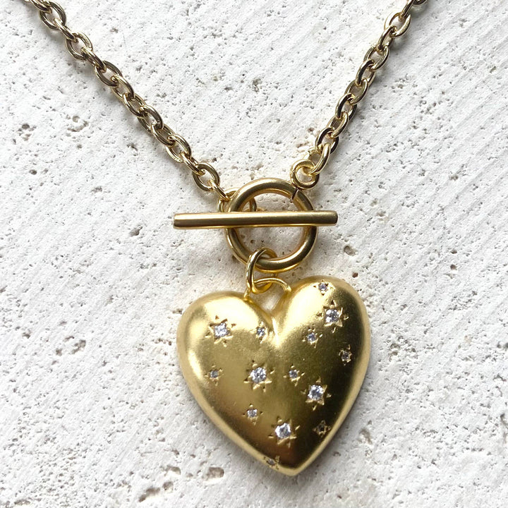 The Sparkly Heart Necklace