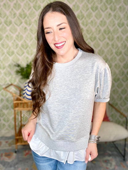 The Ruffle Puff Top-2 Colors