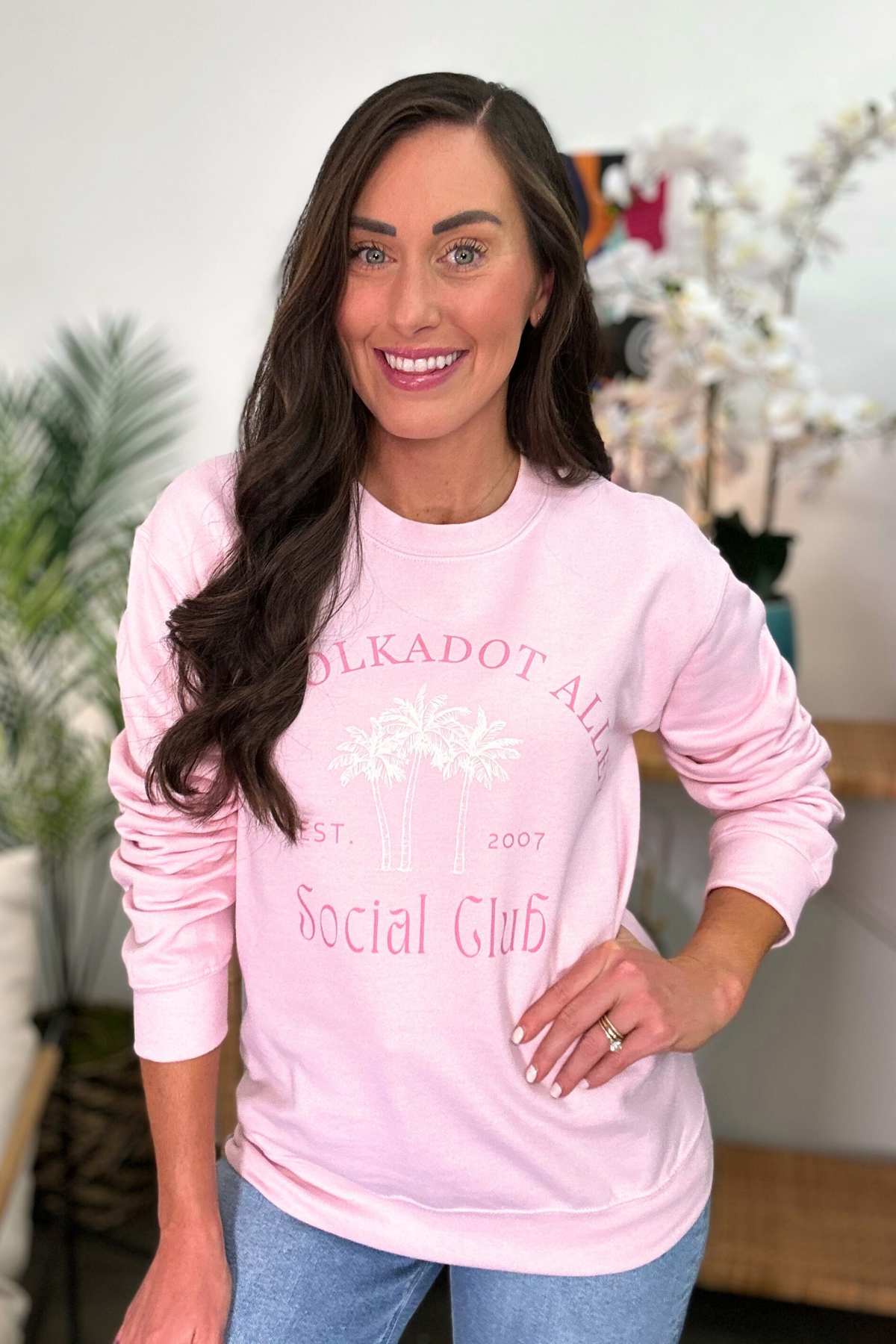 PDA Social Club Pullover in Pink