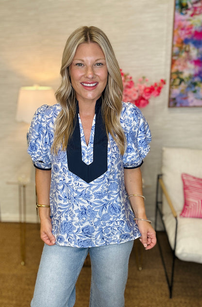 The Baytowne Top in Blue