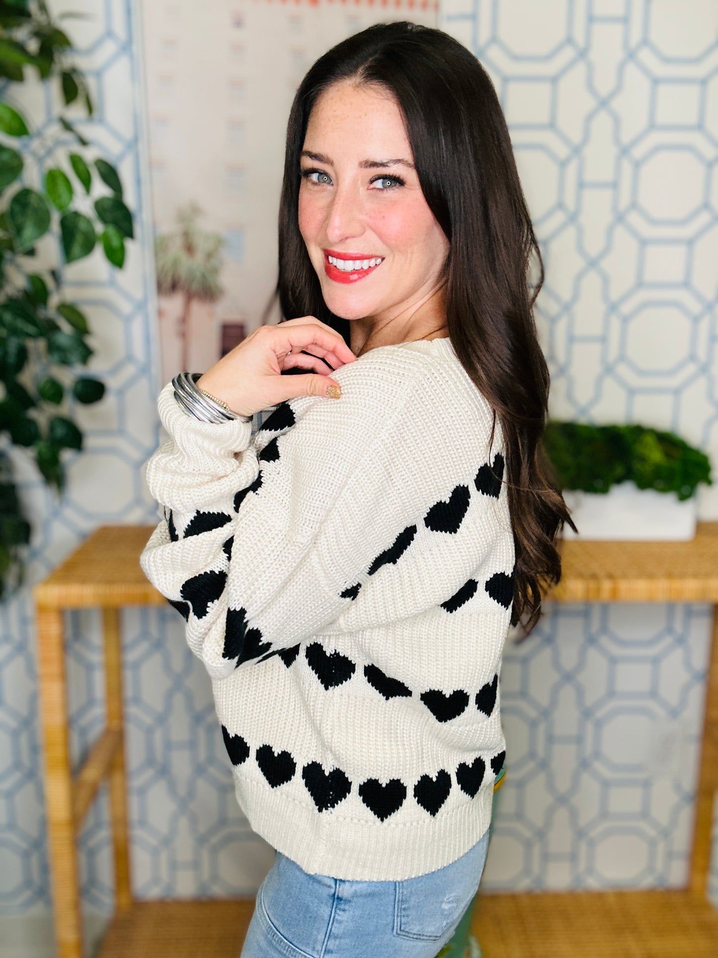 The Heart Stripe Sweater
