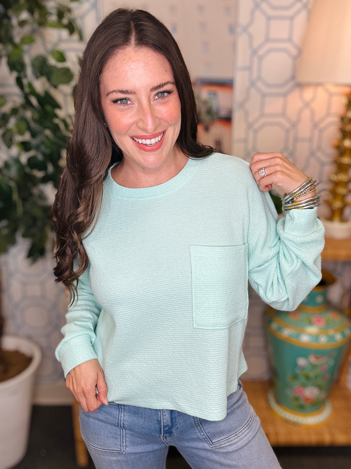 The Honey Knit Pocket Pullover- 4 Colors