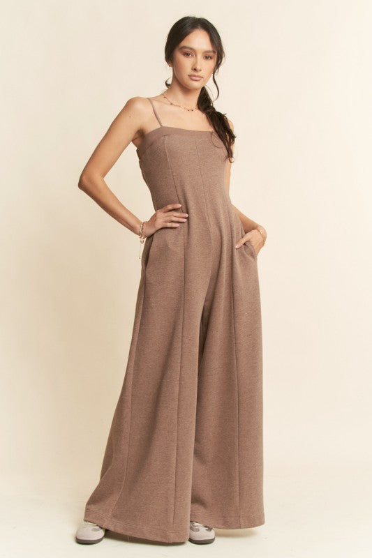The Heather Mocha Jumpsuit