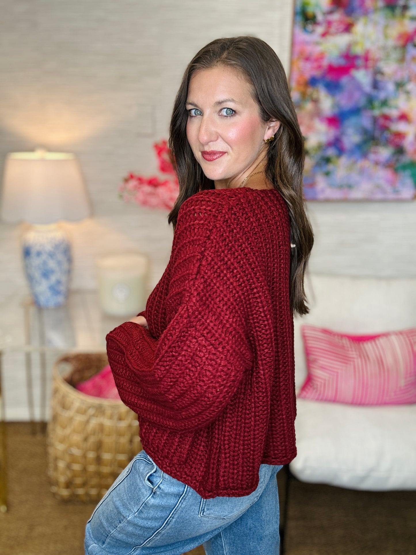 The Wine Night Sweater Cardi