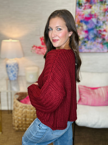 The Wine Night Sweater Cardi