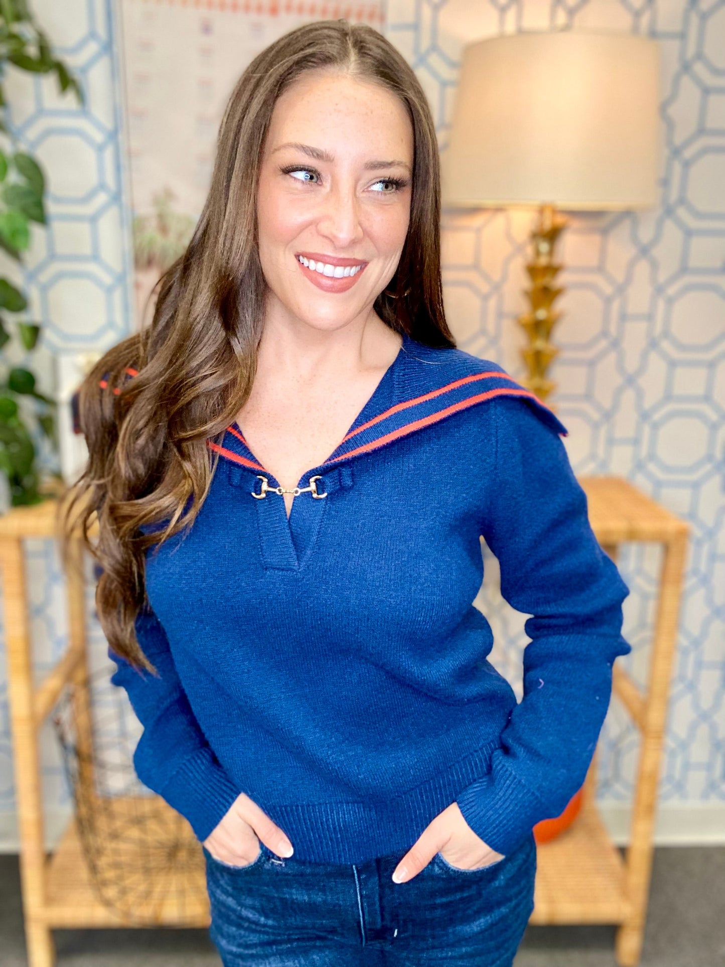 The Navy Cast Sweater