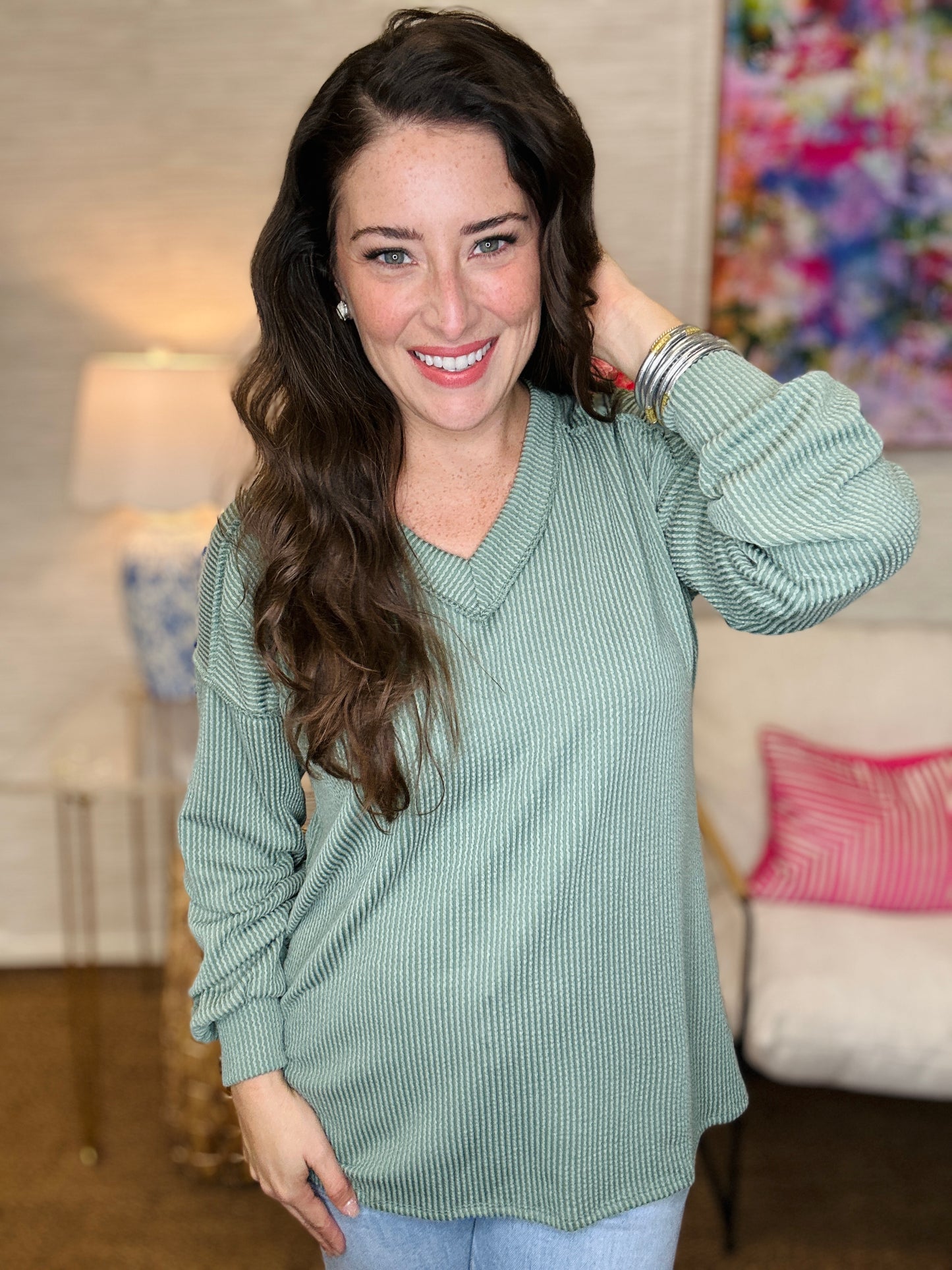 The Butter Ribbed Top in 3 Colors/AS