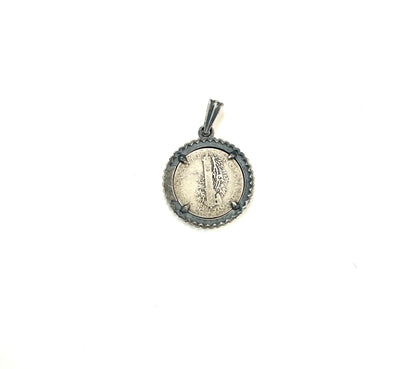 German Silver Coin Pendant