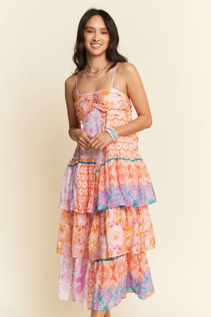 The Whisper Midi in Orange Lavender