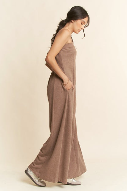 The Heather Mocha Jumpsuit