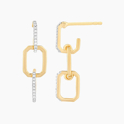 ES Trio Link Drop Earrings