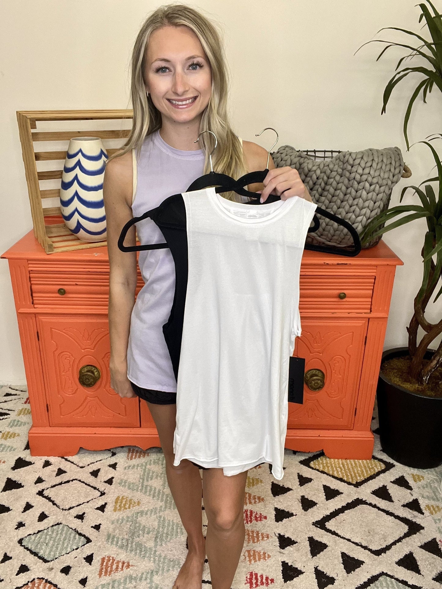 Shirred Tank in 3 Colors