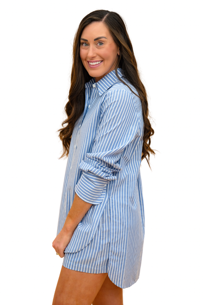 The Denim Stripe Marley Top-AS