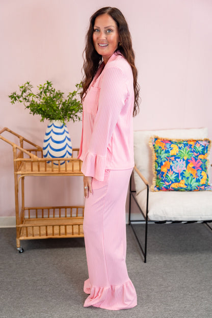 The Buckley Maggie Ruffle Set in Pink