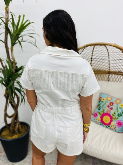 The White Jessie Romper