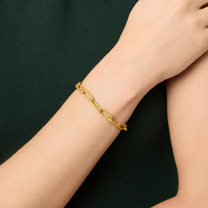 JV Cheval Paperclip Link Bracelet