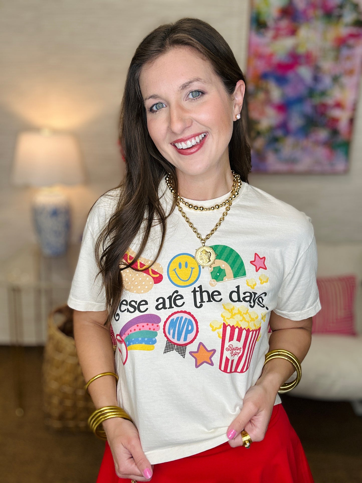 Baseball These are the Days Crop Tee