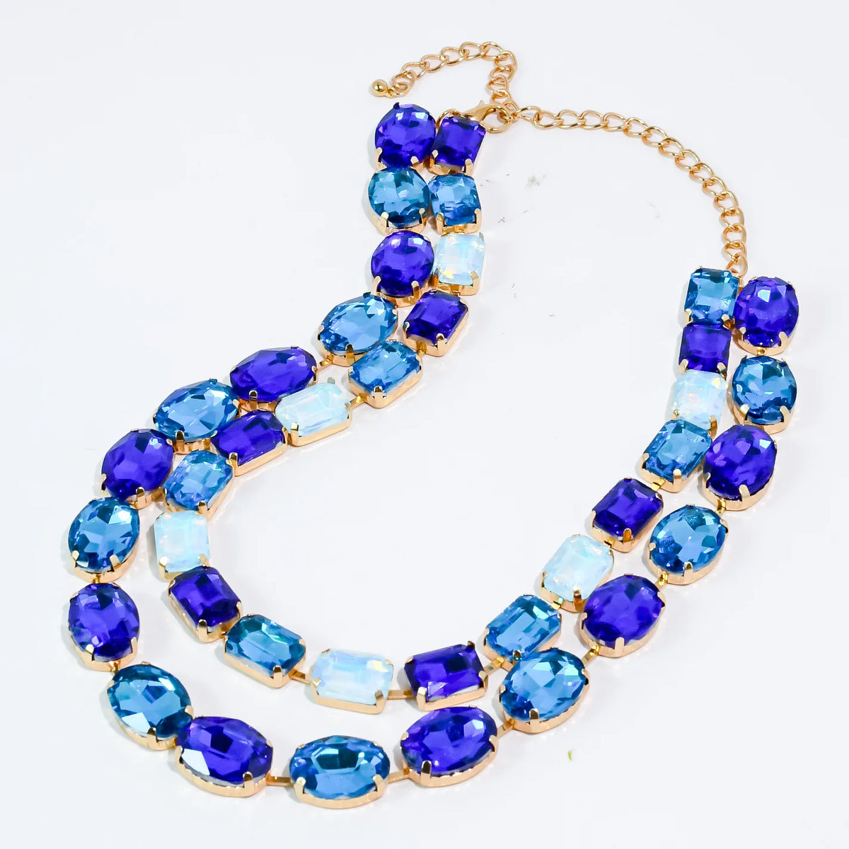 The Layered Round Crystal Necklace